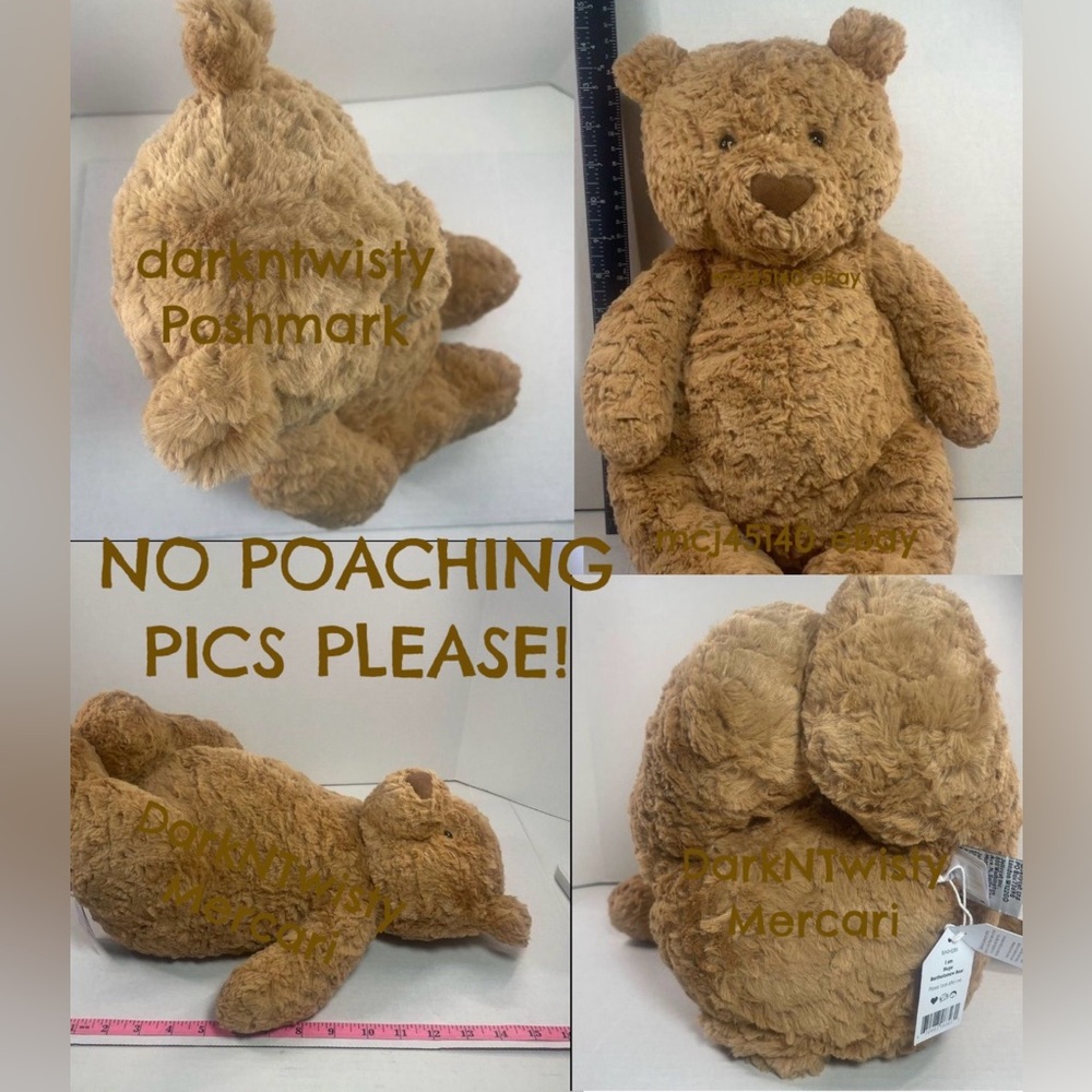 HUGE BNWT JELLYCAT BARTHOLOMEW BEAR Teddy Bear Great Gift - Picture 3 of 13